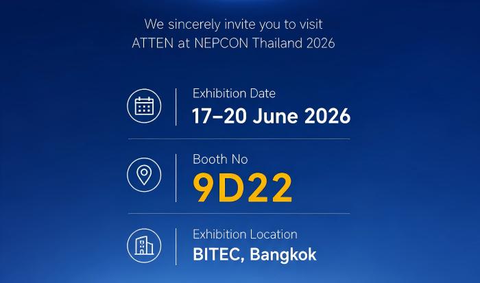 ATTEN will be at NEPCON Thailand 2026!