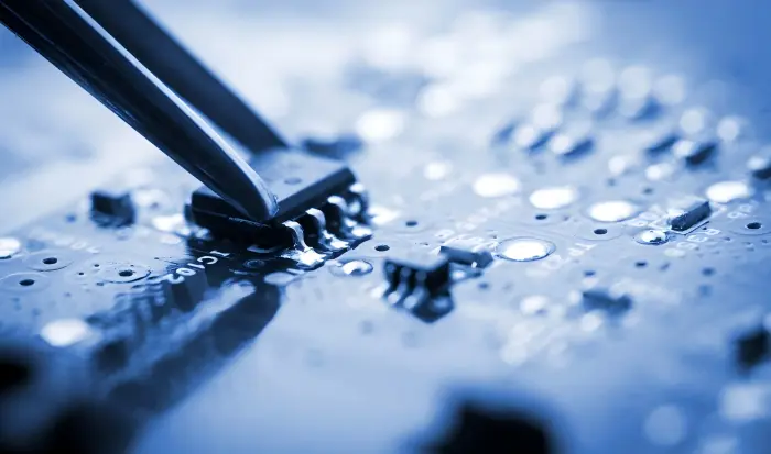 Soldering desoldering hot air and electric tweezers in one rework station